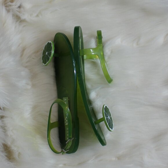 Katy Perry womens The Geli Flat Sandal green Lime size 38/39 - Picture 6 of 8